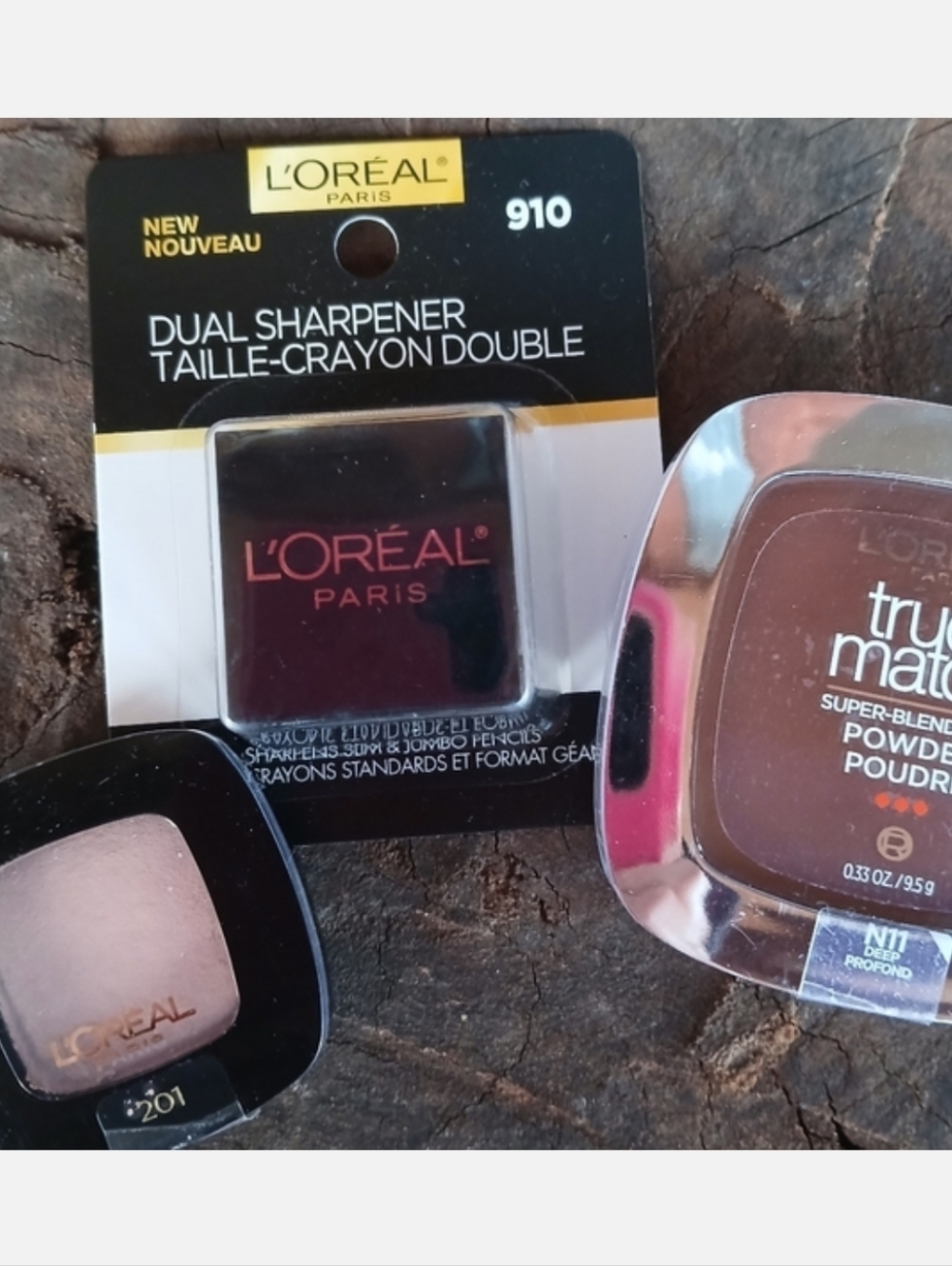 L'Oreal Paris Collab Set Of 3 - Dual Sharpener- True Match Powder - Eyeshadow